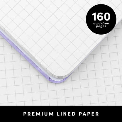 Spiral Bound Hardcover Grid Journal