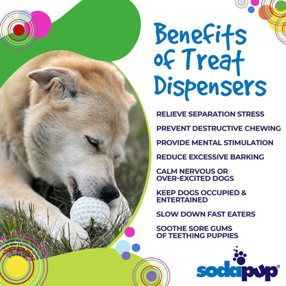Golf Ball Rubber Treat Dispenser & Enrichment Toy