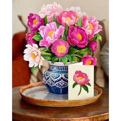 Peony Paradise Pop-up Card