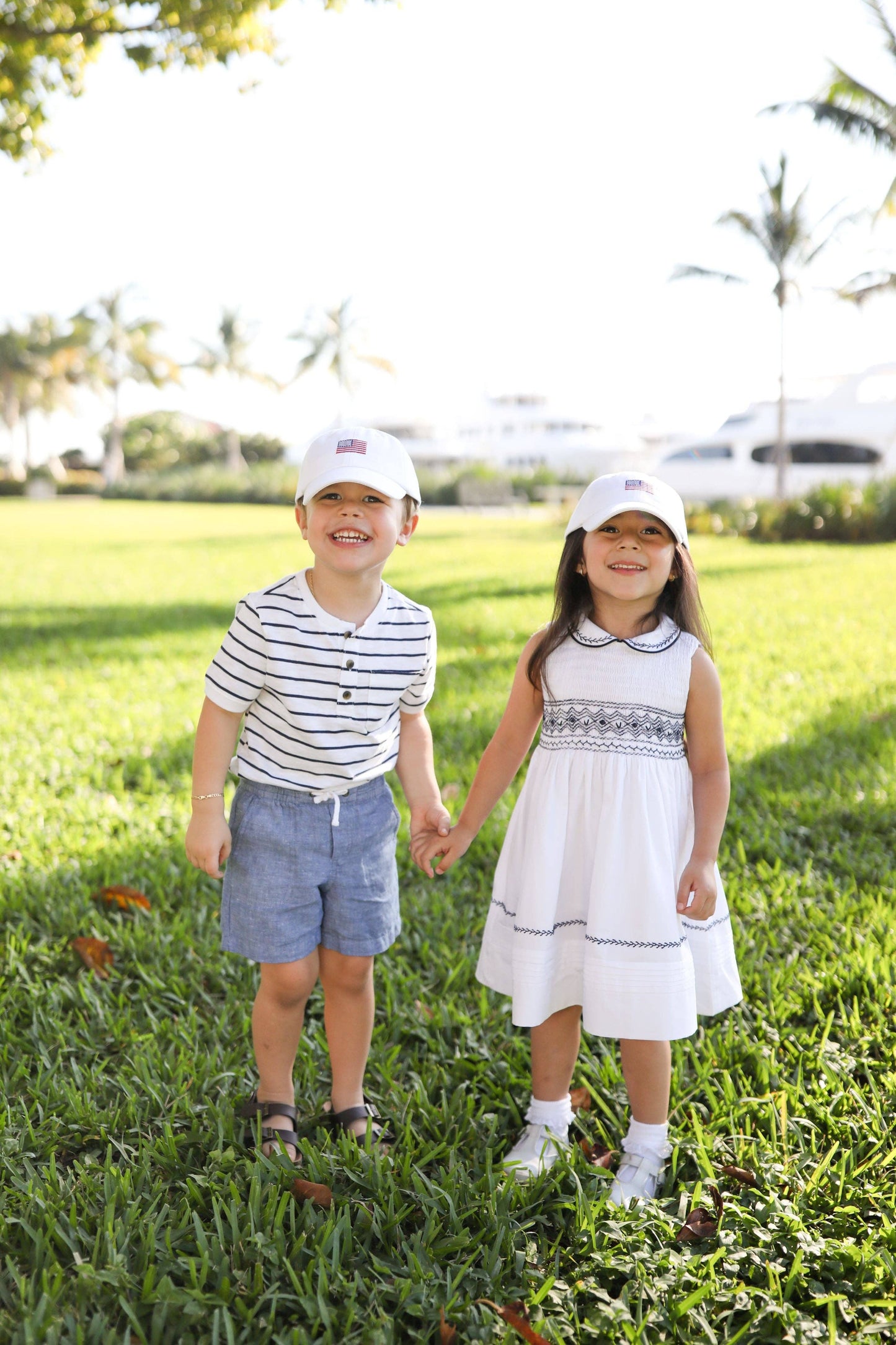 American Flag Baseball Hat (Boys) - Junior (Ages 7-12)