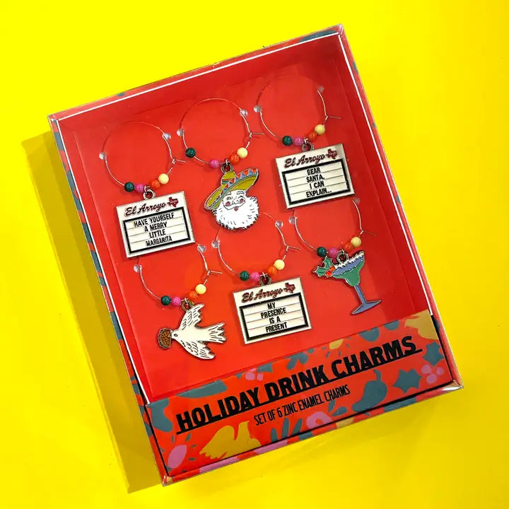 Holiday Drink Charms - Set of Six