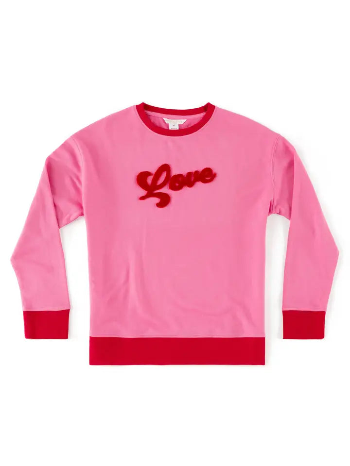 "Love" Classic Pink Sweatshirt
