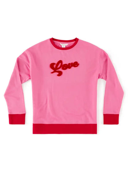 "Love" Classic Pink Sweatshirt