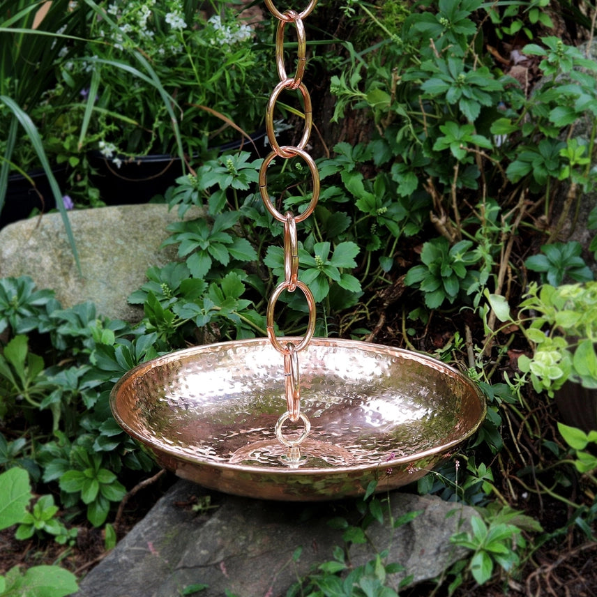 Rain Chain Basin - Copper