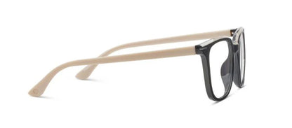 Black/Taupe Dante Blue Light Reader Glasses by Peepers