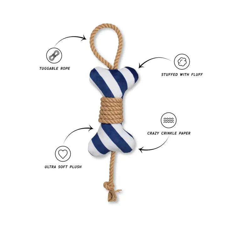 "Feelin' Nauti" Plush Dog Toy