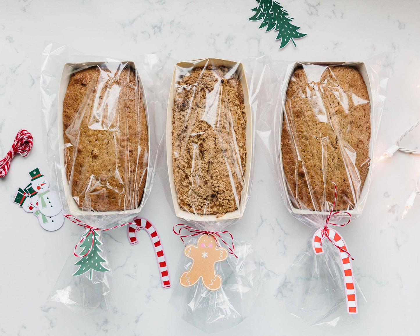 Christmas Plaid Loaf Pan Set