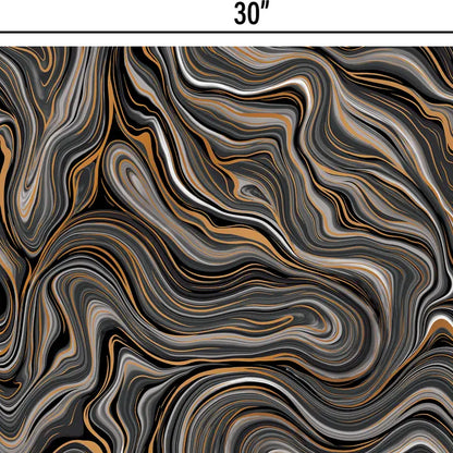 Marbleized Black - Designer Tissue - Printed