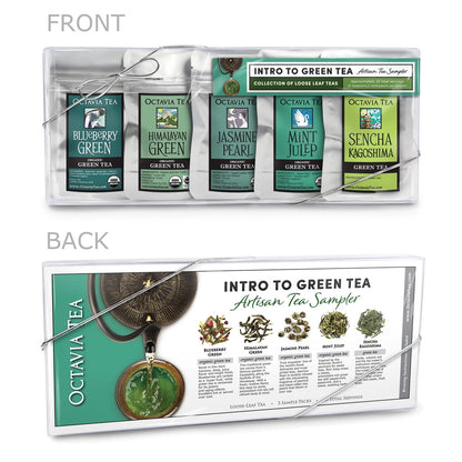 Intro To Green Tea Sampler Set Octavia Herbal Organic Tea