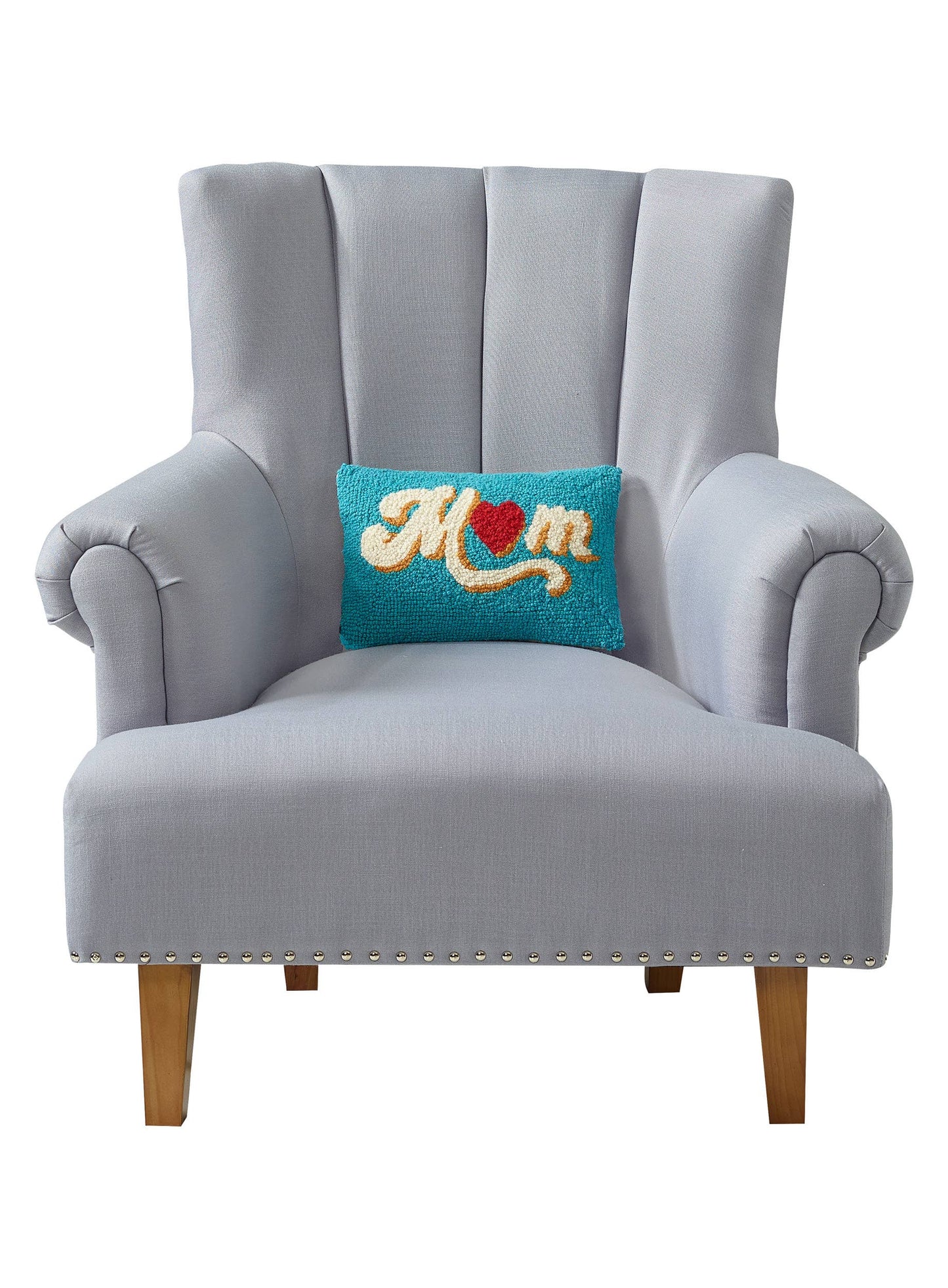 Mom Heart Hook Pillow