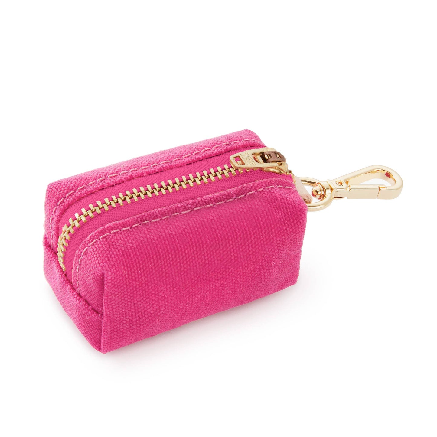 The Foggy Dog Hot Pink Waxed Canvas Poop Bag Dispenser