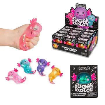 Scrunchems Axolotl Sugar Squishy Fidget Toy