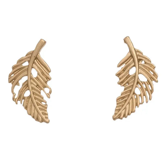 Stud Buds Feathers Earrings