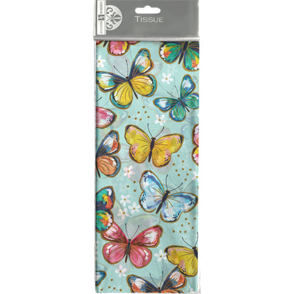 Colorful Butterflies Printed Tissue