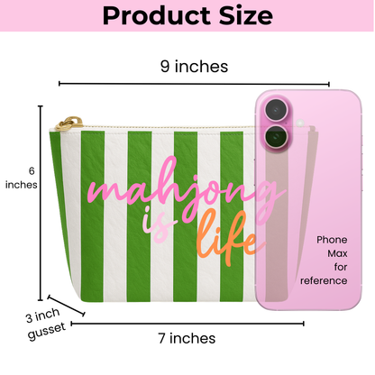 Mahjong is Life Preppy Zipper Bag