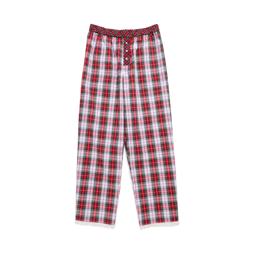Tartan Boxer Pant - Red