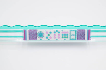 Crystal Confetti Purple - Mahjong Tile Set with a Sprinkle of Color