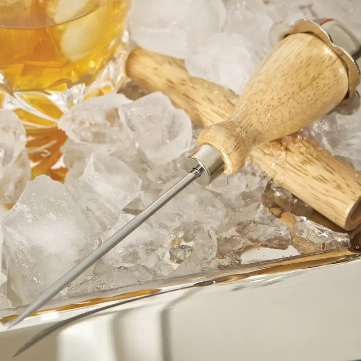 Ice Pick with Wood Handle and Cover