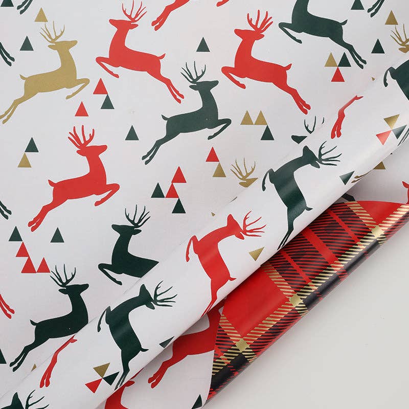 Reversible Holiday Wrapping Paper