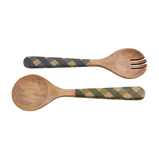 Mud Pie Check Salad Servers