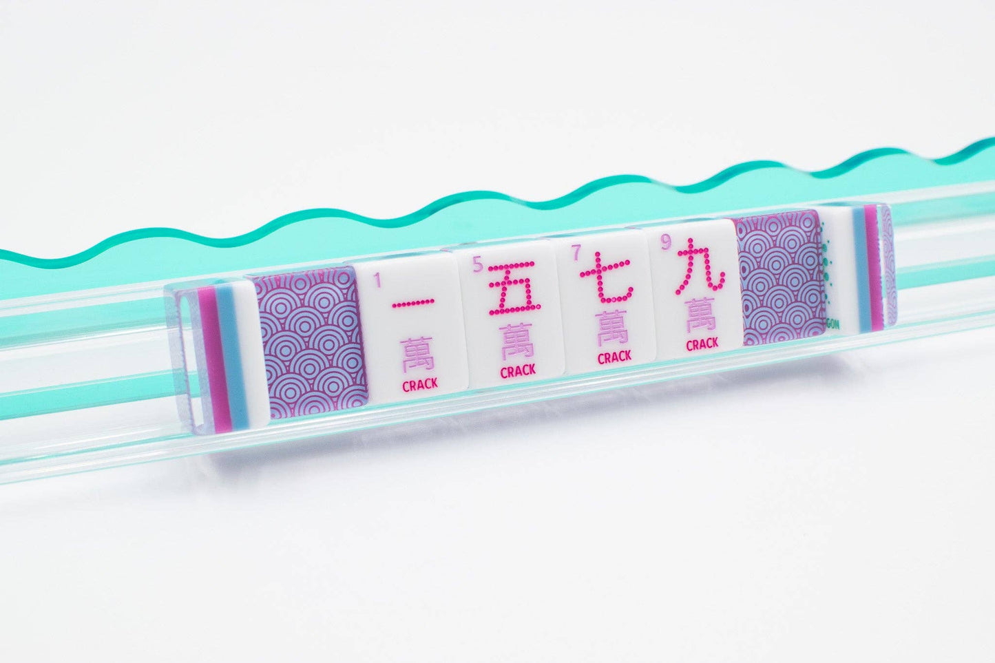 Crystal Confetti Purple - Mahjong Tile Set with a Sprinkle of Color