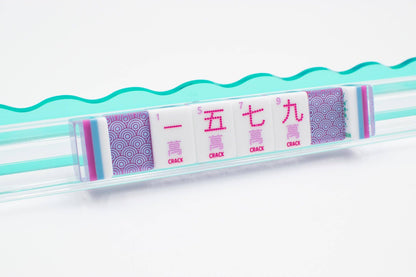 Crystal Confetti Purple - Mahjong Tile Set with a Sprinkle of Color
