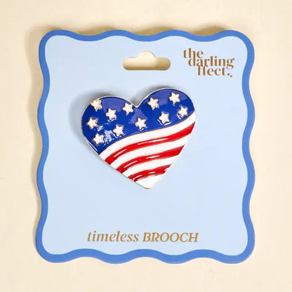 Timeless Brooch Americana Heart