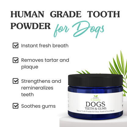 Clearly TEETH & GUMS for Dogs, Natural Toothpaste Powder