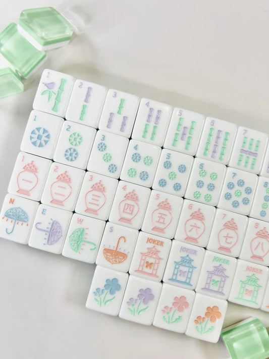 Garden Party Pastel Mahjong Tile Set