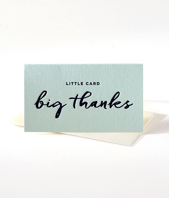 Big Thanks - Mini Notes Greeting Card