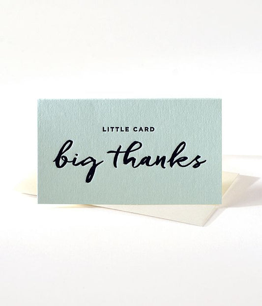 Big Thanks - Mini Notes Greeting Card