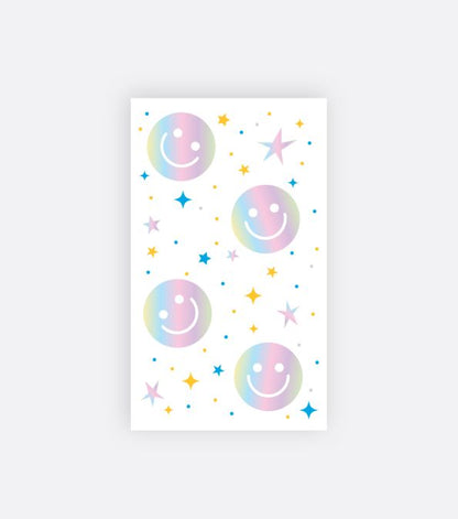 Retro 4 Smiles Smiley Face - Mini Notes Small Greeting Card