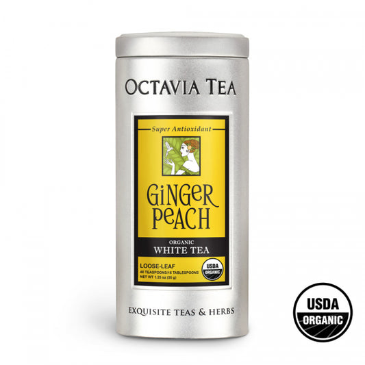 Ginger Peach Octavia Herbal Organic White Tea