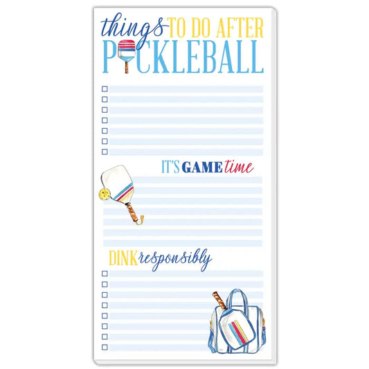 RosanneBeck Handpainted Large Luxe Notepad - Things To Do After Pickleball