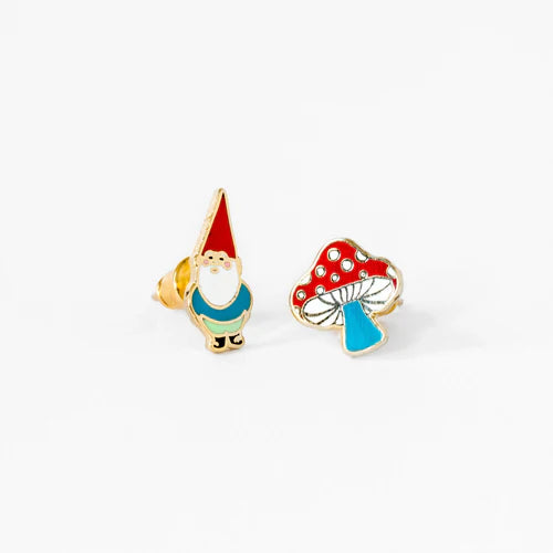 Gnome & Mushroom Earrings