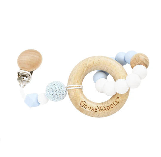 Goose Waddle Attachable Teether with Clasp