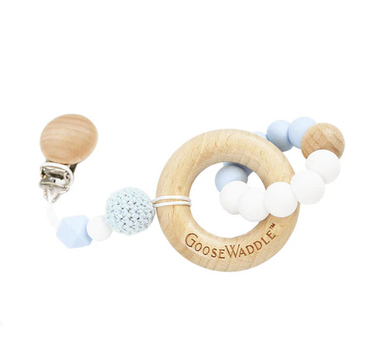 Goose Waddle Attachable Teether with Clasp