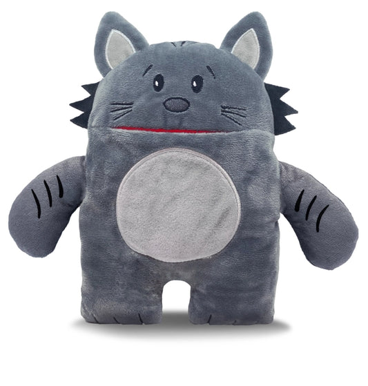 Gizmo Gray Cat Tooth Fairy Pillow
