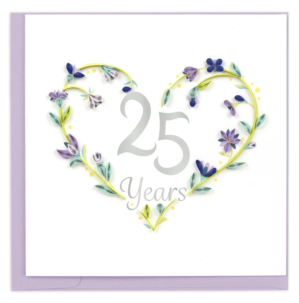25th Wedding Anniversary Card