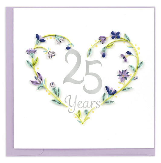 25th Wedding Anniversary Card