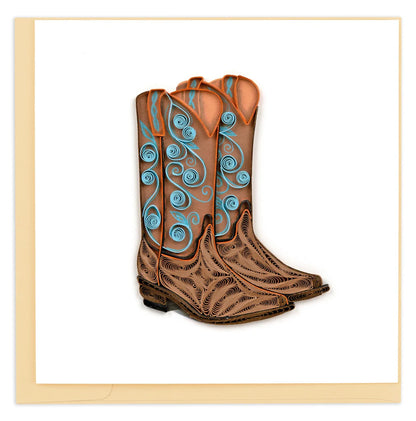Cowboy Boots Greeting Card