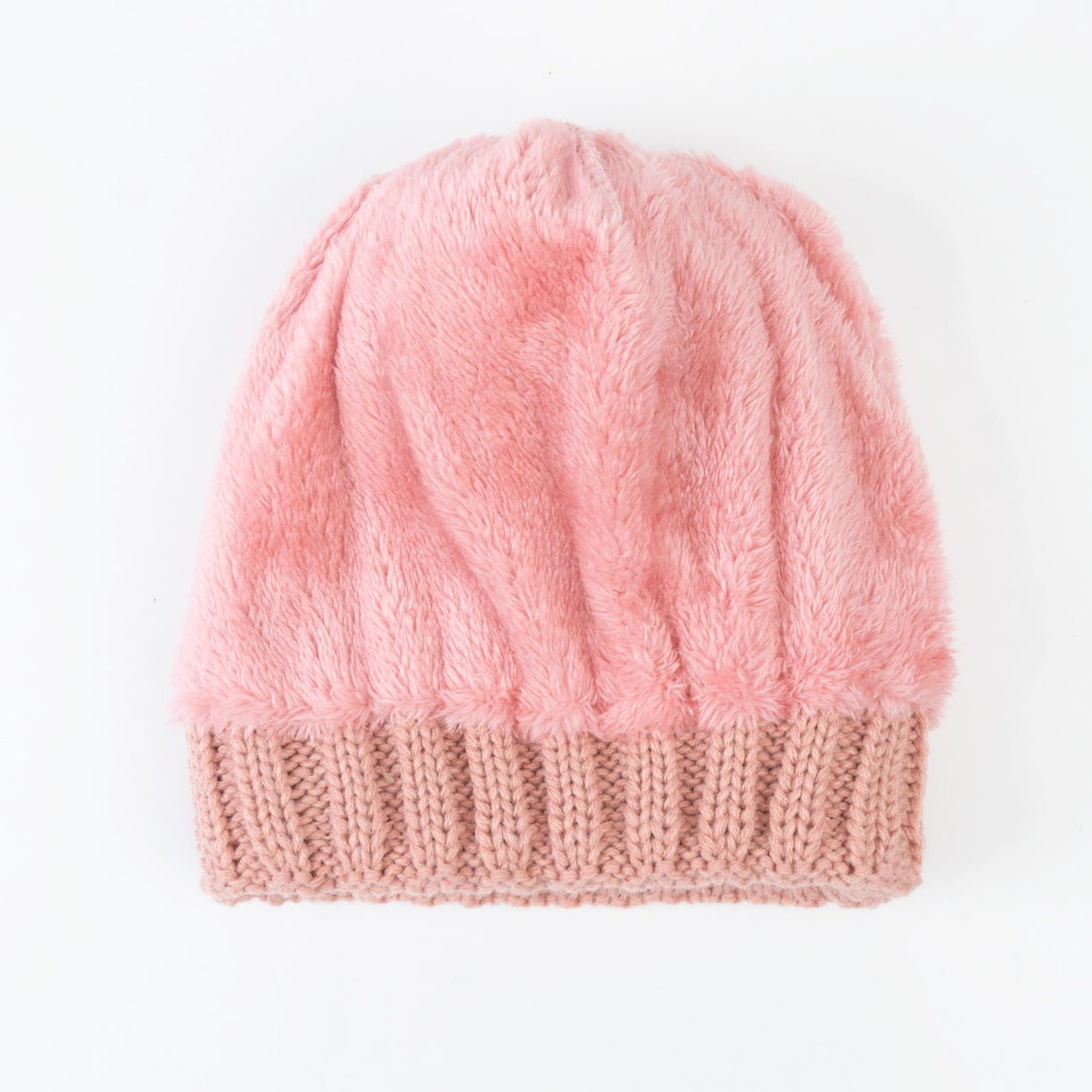 Sierra Cable Knit Pom Lined Beanie Hat - Black, Tan, Cream, Pink