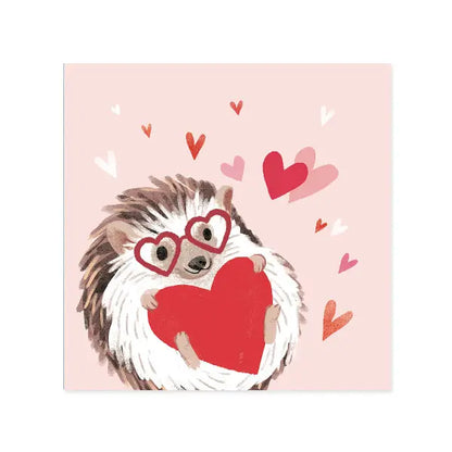 Hedgehog Love - Pop Up Valentines Day Card with Envelope