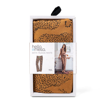 Hello Mello Satin Pajama Pants - Feline Comfy