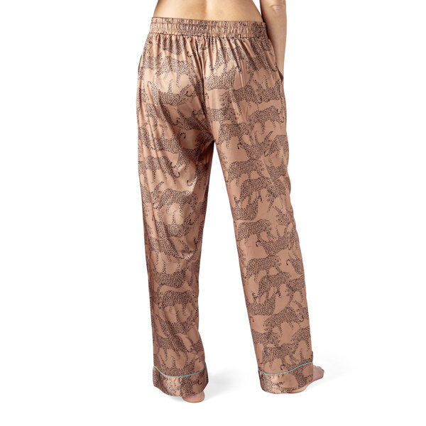 Hello Mello Satin Pajama Pants - Feline Comfy