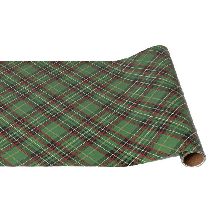 Green Plaid Check Hester & Cook Table Runner