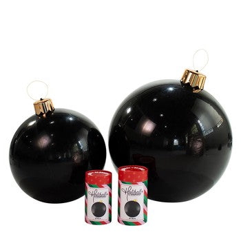 Holiball Inflatable Ornament- 30" Black