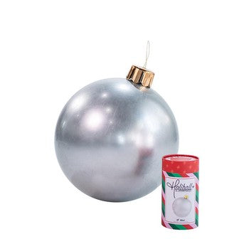 Holiball Inflatable Ornament- 30" Silver