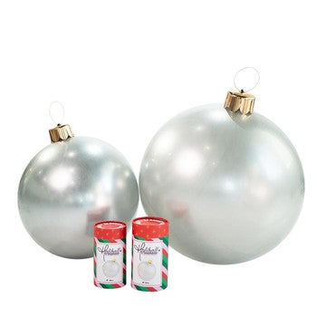 Holiball Inflatable Ornament- 30" Silver