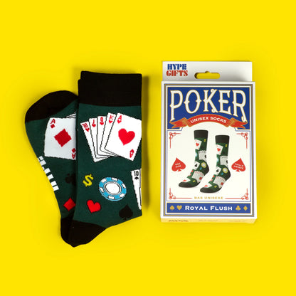 Royal Flush Poker Unisex Socks